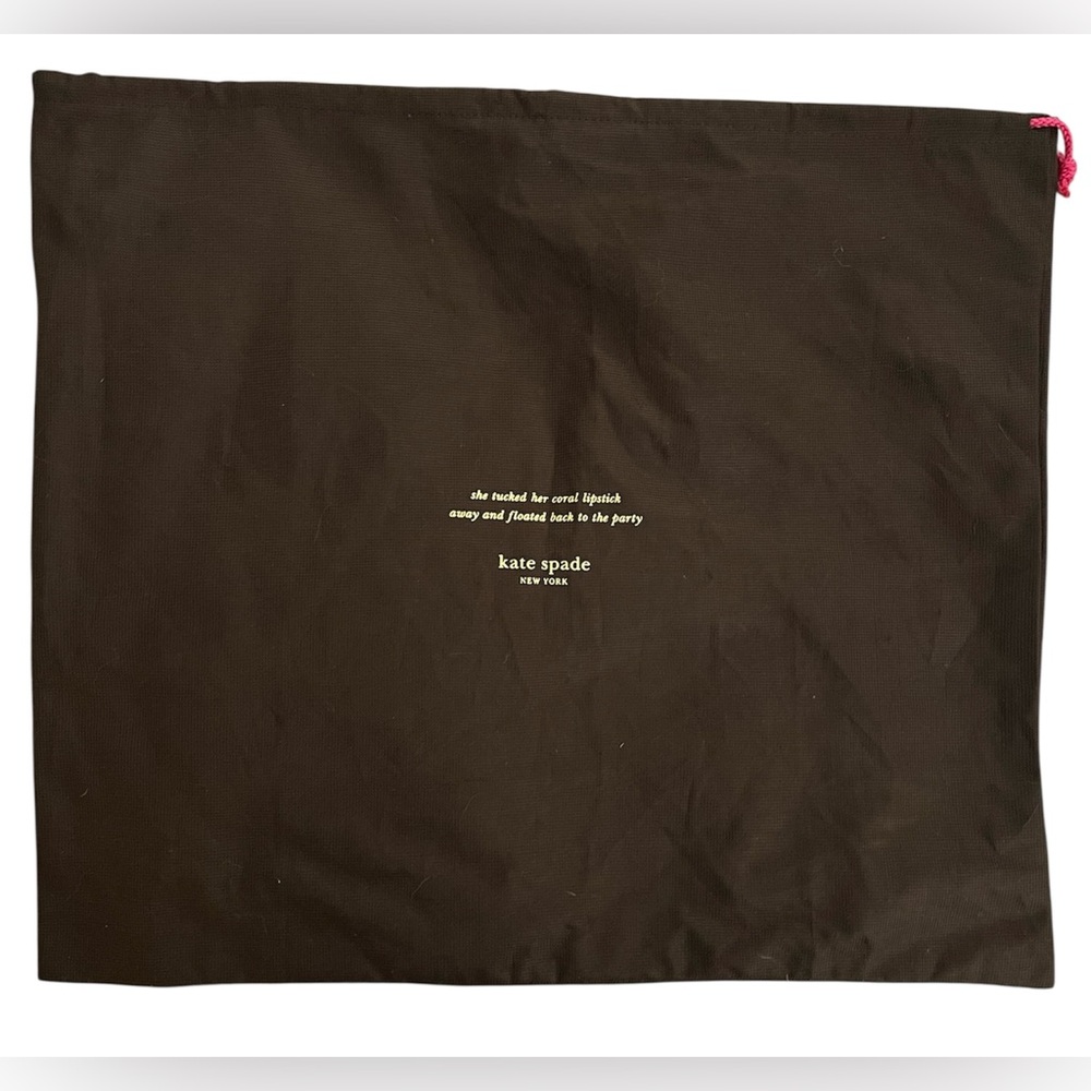 Kate Spade Brown Dust Cover For Large Purse 17x19 Storage Bag Cloth Protector